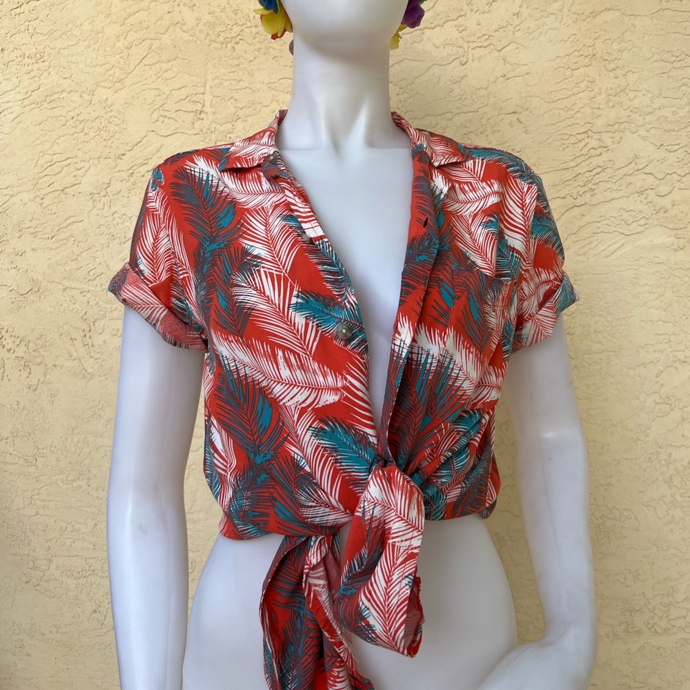 Goodfellows & Co Palm Tree Aloha Casual Shirt, Size: Men’s Small / Womens M